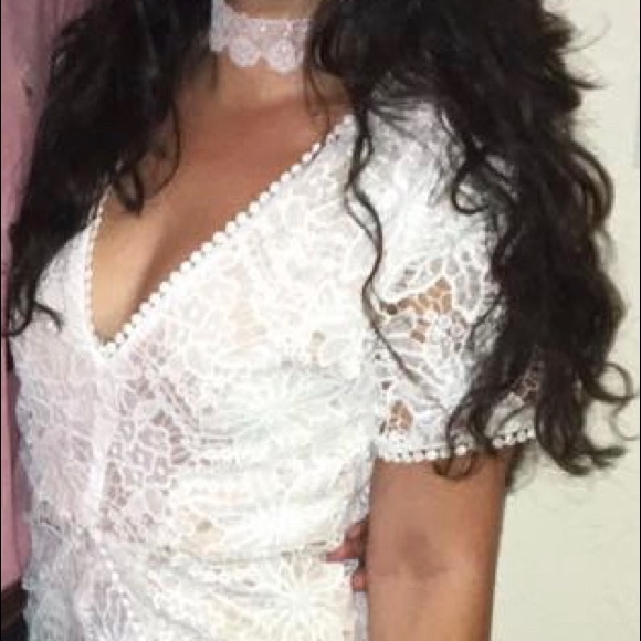 White Lace Romper - Picture 4 of 4